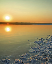 Coucher de Soleil sur la Mer Morte