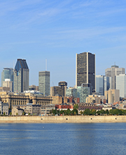 Vue sur le centre de Montréal