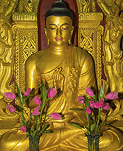 Une statue de Bouddha